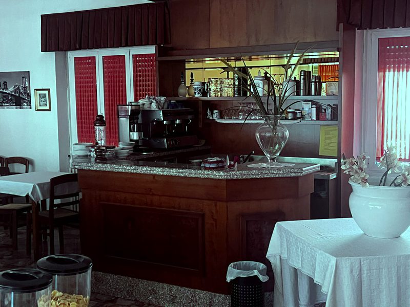 Il bar interno dell'Albergo Milena